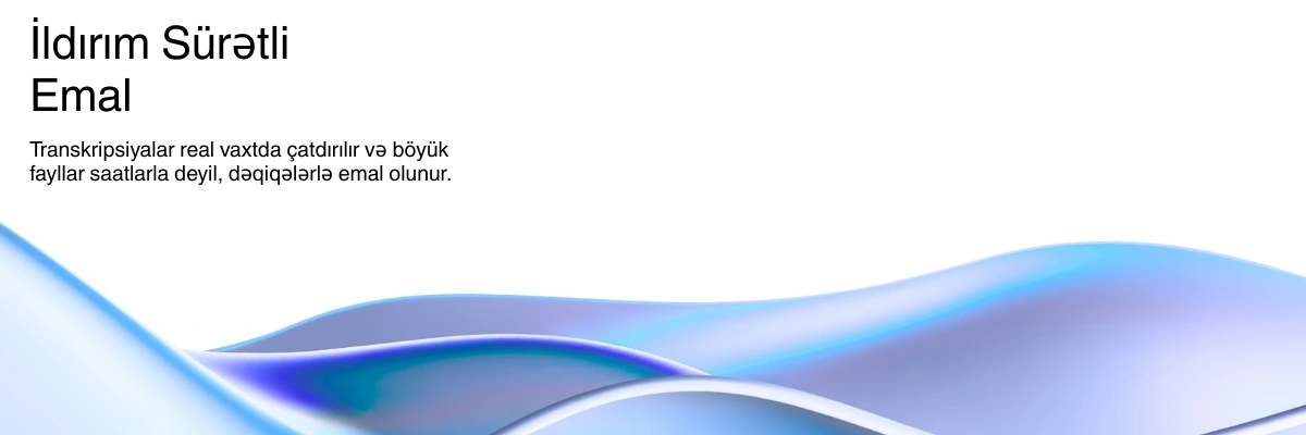 Lightning-fast AI transcription processing with real-time results