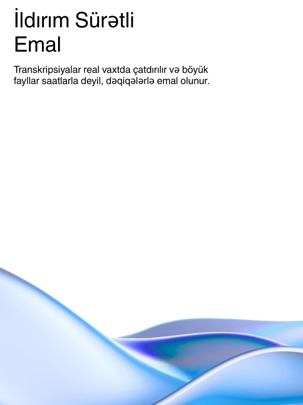 Lightning-fast AI transcription processing with real-time results