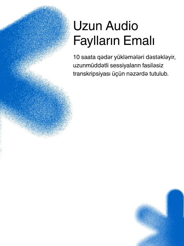 Support for long audio files up to 10 hours