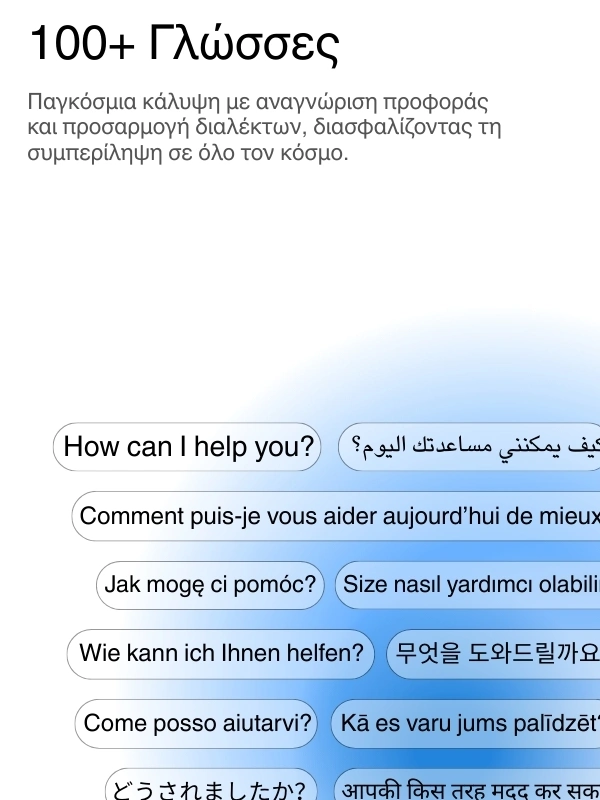 Global language support with 100+ languages for transcription