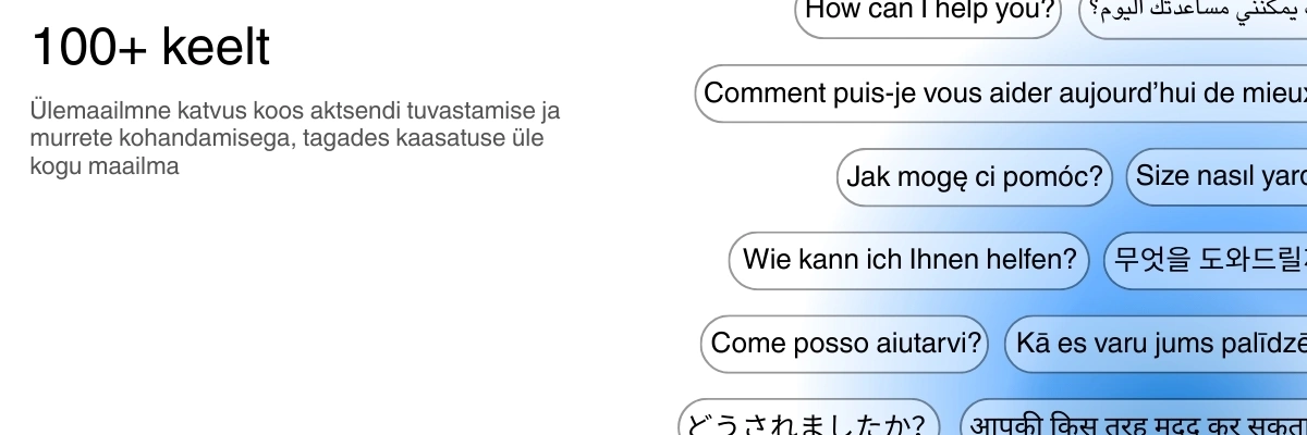 Global language support with 100+ languages for transcription