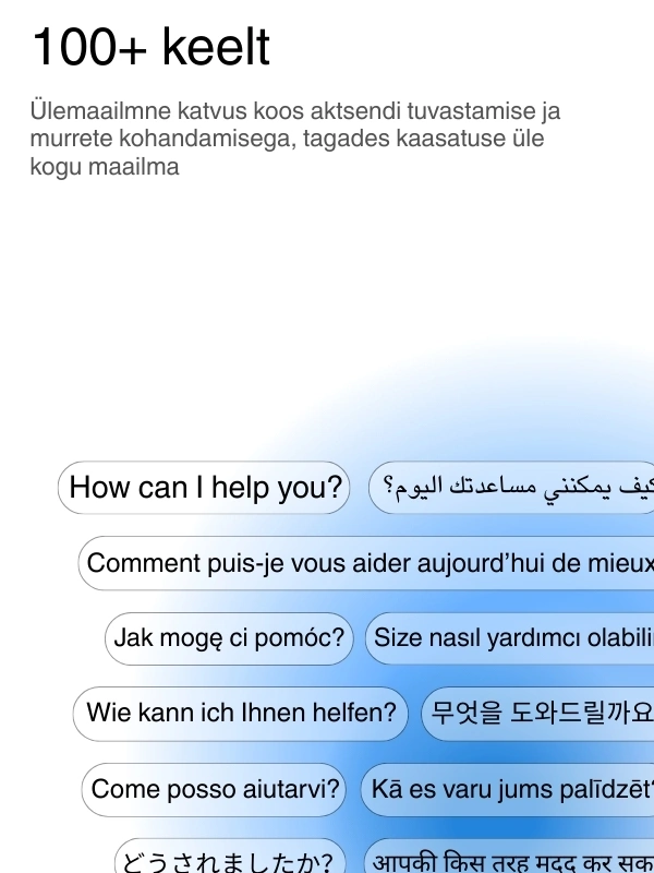 Global language support with 100+ languages for transcription