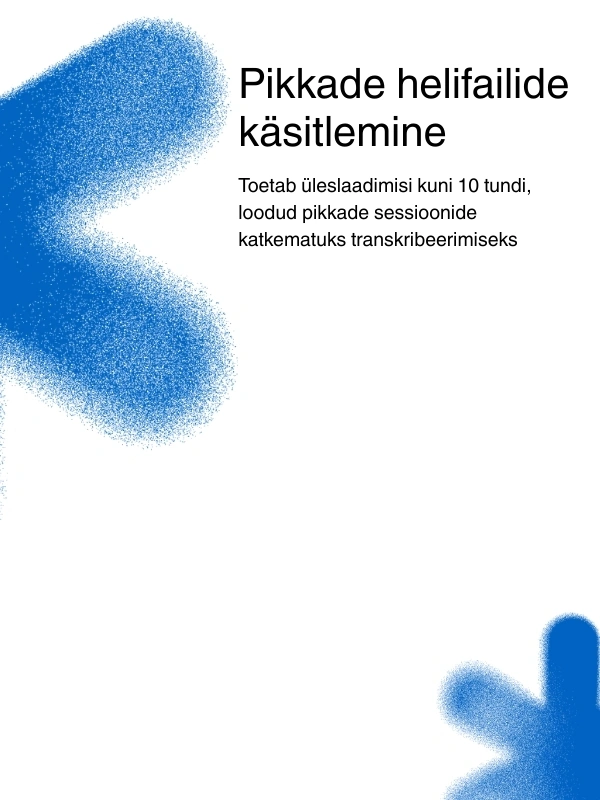 Support for long audio files up to 10 hours