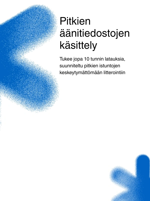 Support for long audio files up to 10 hours