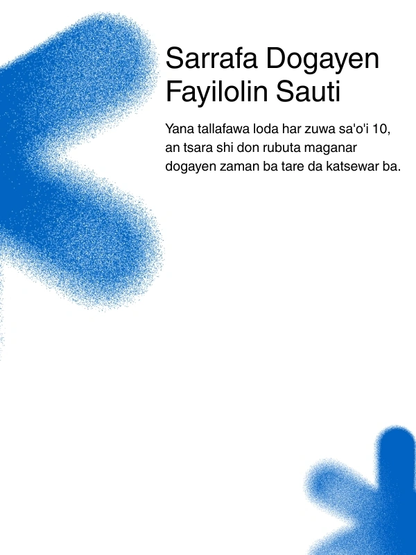 Support for long audio files up to 10 hours