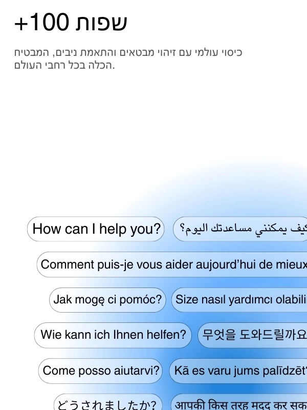 Global language support with 100+ languages for transcription