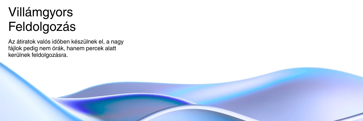 Lightning-fast AI transcription processing with real-time results