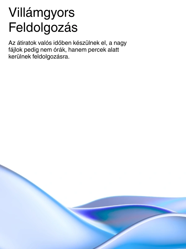 Lightning-fast AI transcription processing with real-time results