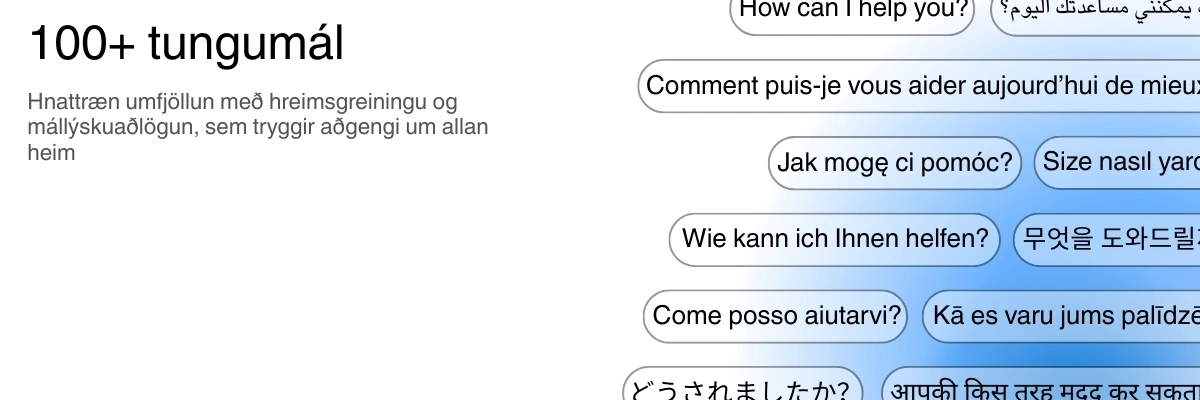 Global language support with 100+ languages for transcription