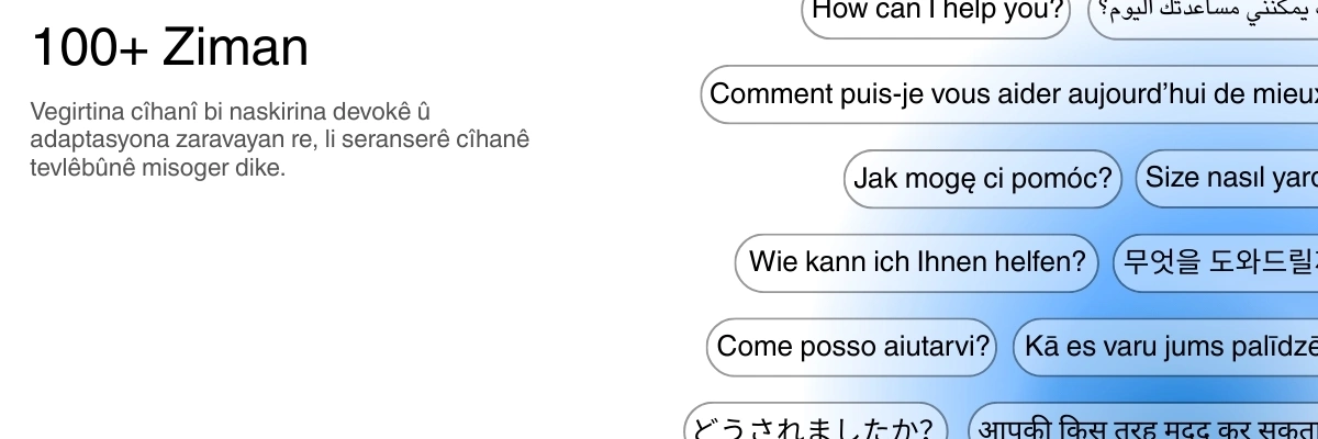 Global language support with 100+ languages for transcription