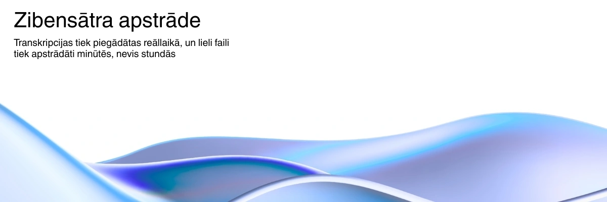 Lightning-fast AI transcription processing with real-time results