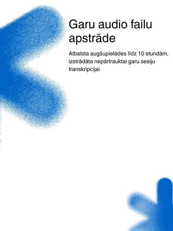 Support for long audio files up to 10 hours