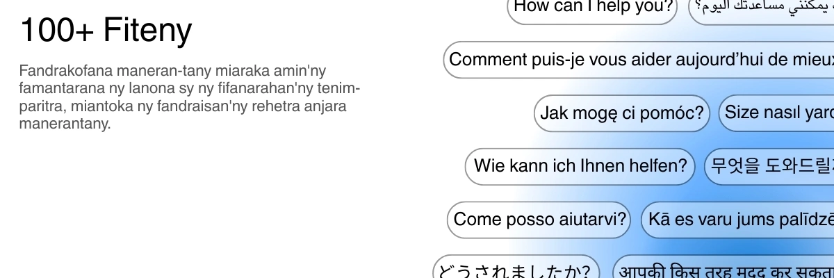 Global language support with 100+ languages for transcription