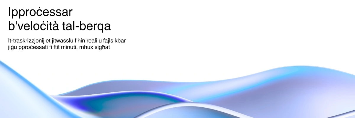 Lightning-fast AI transcription processing with real-time results