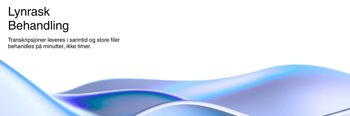 Lightning-fast AI transcription processing with real-time results