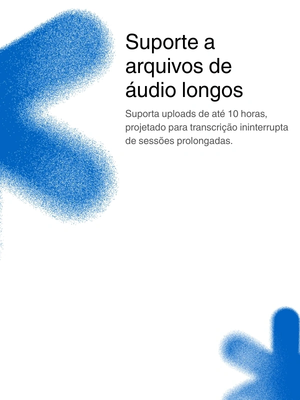 Support for long audio files up to 10 hours