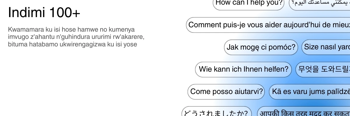 Global language support with 100+ languages for transcription