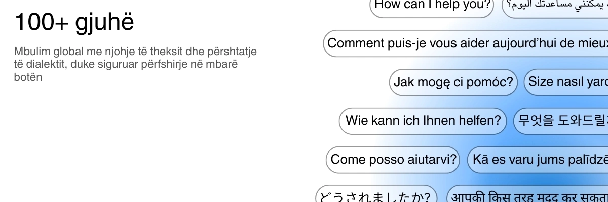 Global language support with 100+ languages for transcription