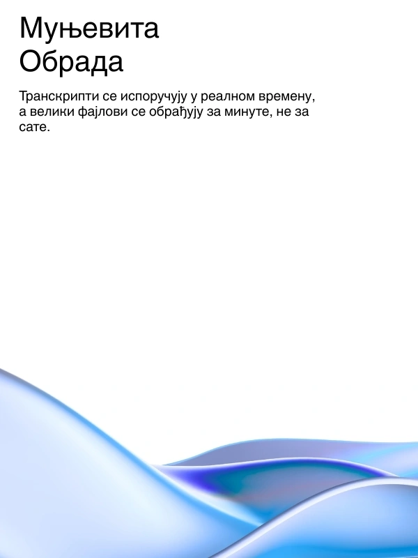 Lightning-fast AI transcription processing with real-time results