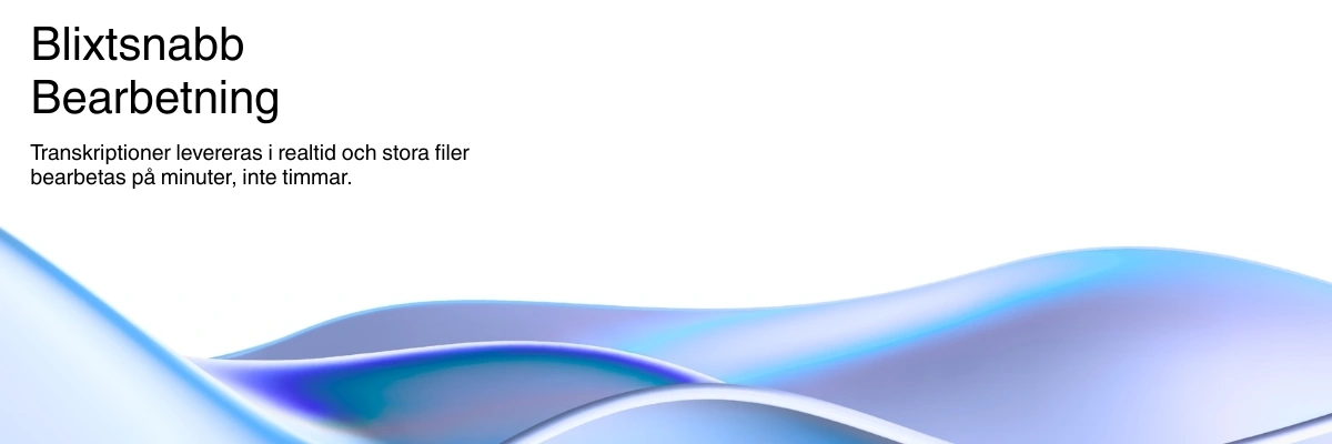 Lightning-fast AI transcription processing with real-time results