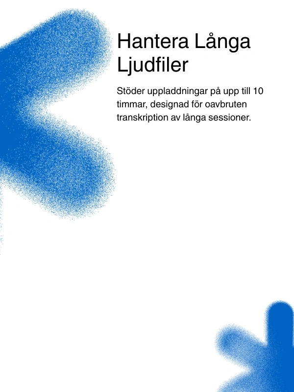 Support for long audio files up to 10 hours