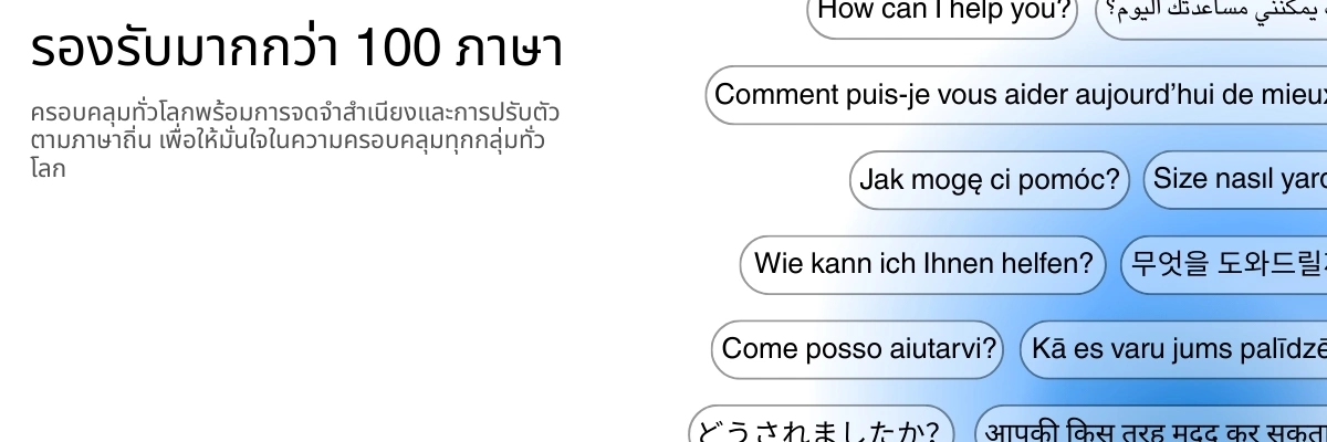 Global language support with 100+ languages for transcription