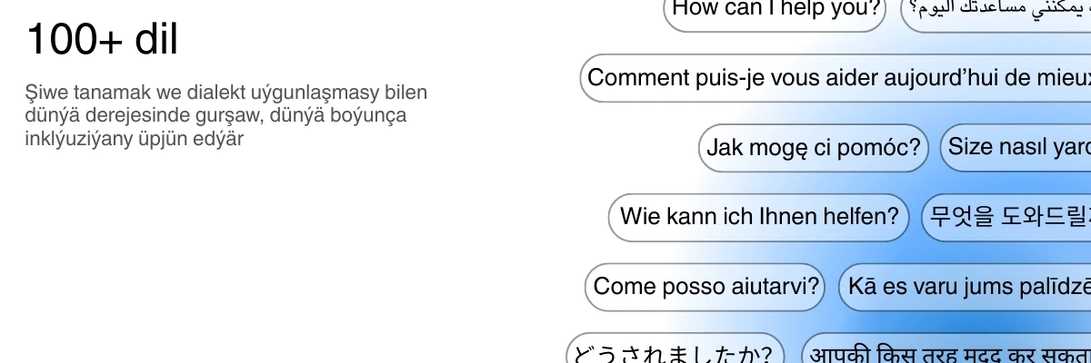 Global language support with 100+ languages for transcription