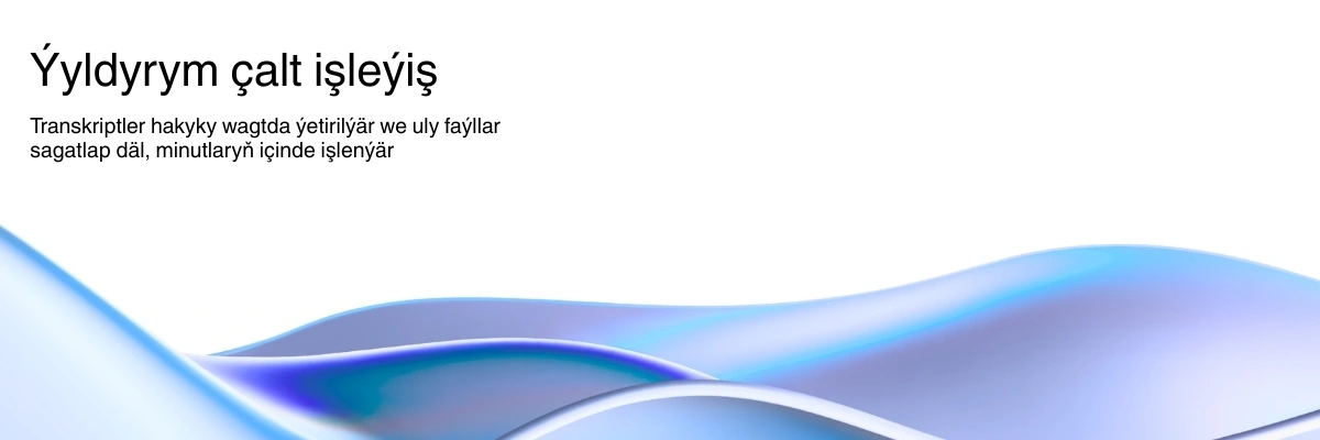 Lightning-fast AI transcription processing with real-time results