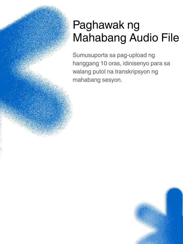 Support for long audio files up to 10 hours