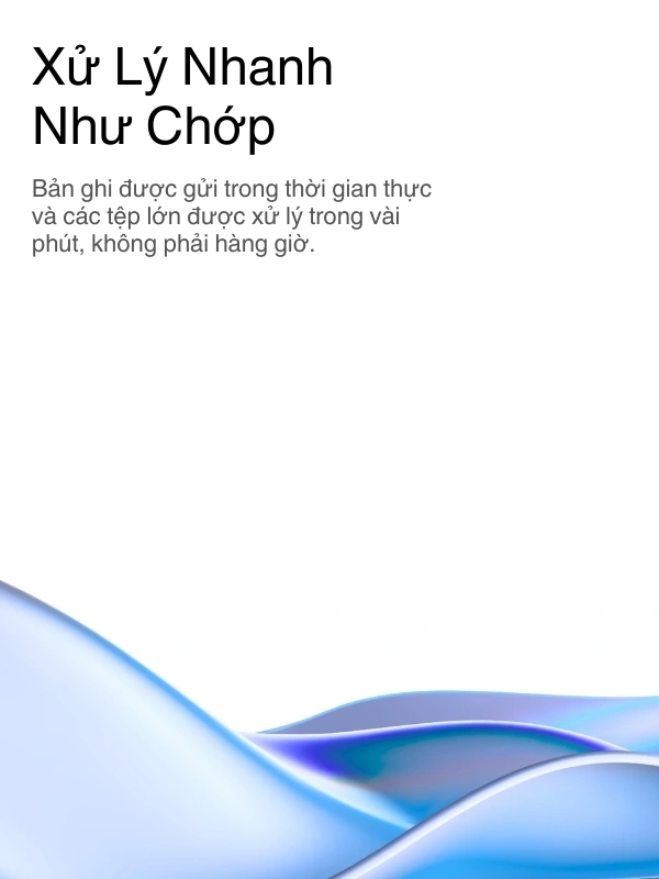 Lightning-fast AI transcription processing with real-time results