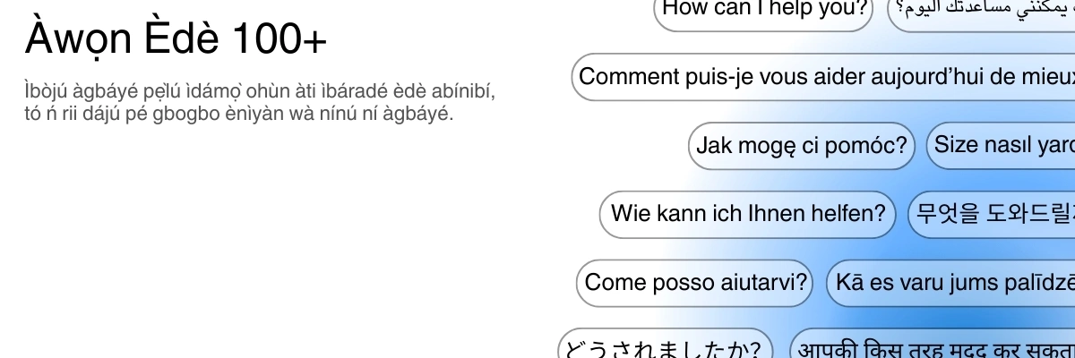 Global language support with 100+ languages for transcription